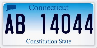 CT license plate AB14044