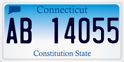 CT license plate AB14055