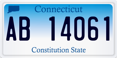 CT license plate AB14061