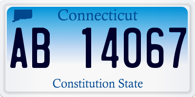 CT license plate AB14067