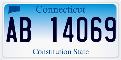 CT license plate AB14069