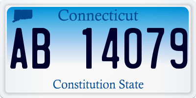 CT license plate AB14079