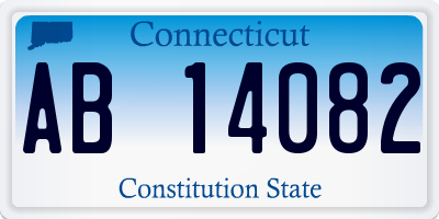 CT license plate AB14082