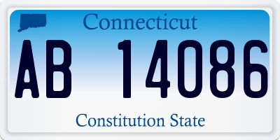 CT license plate AB14086