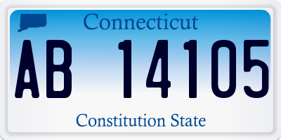 CT license plate AB14105