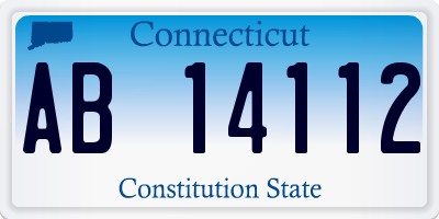 CT license plate AB14112