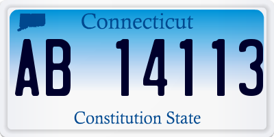 CT license plate AB14113