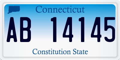 CT license plate AB14145
