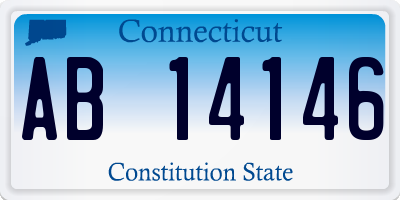 CT license plate AB14146