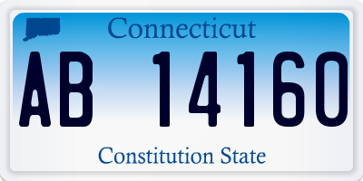 CT license plate AB14160
