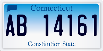 CT license plate AB14161