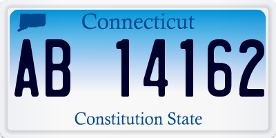CT license plate AB14162