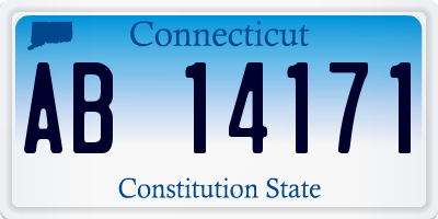 CT license plate AB14171