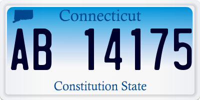 CT license plate AB14175