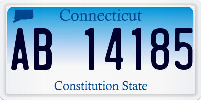 CT license plate AB14185