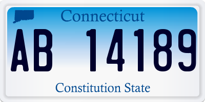 CT license plate AB14189