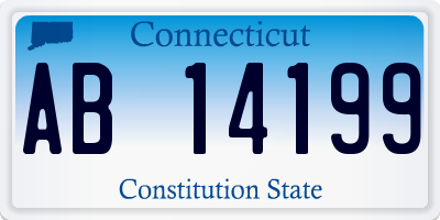 CT license plate AB14199