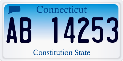 CT license plate AB14253