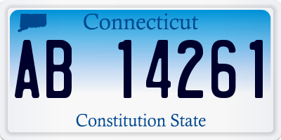 CT license plate AB14261
