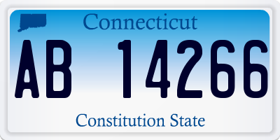 CT license plate AB14266