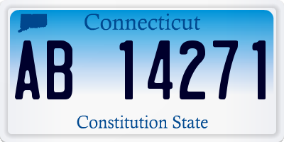 CT license plate AB14271