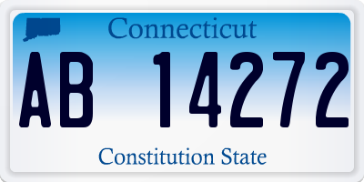 CT license plate AB14272