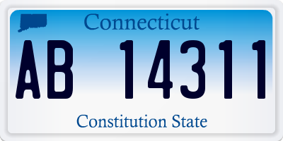 CT license plate AB14311