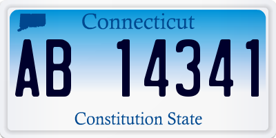 CT license plate AB14341