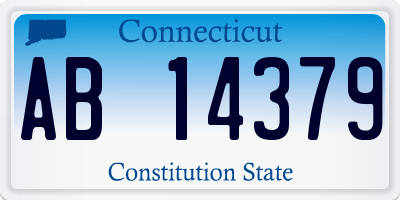 CT license plate AB14379