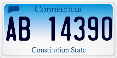 CT license plate AB14390