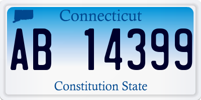 CT license plate AB14399