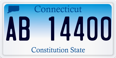 CT license plate AB14400