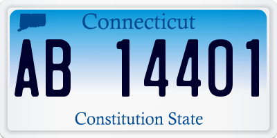 CT license plate AB14401