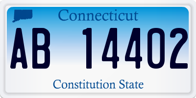 CT license plate AB14402