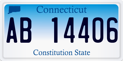 CT license plate AB14406