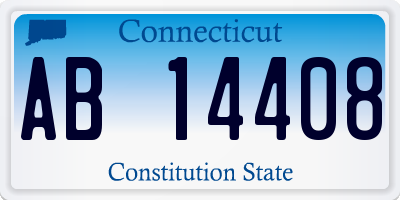 CT license plate AB14408