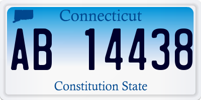 CT license plate AB14438