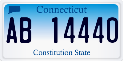 CT license plate AB14440