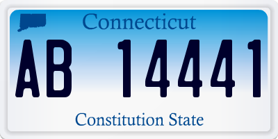 CT license plate AB14441