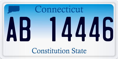 CT license plate AB14446