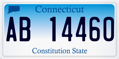 CT license plate AB14460