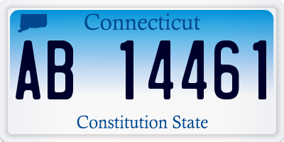 CT license plate AB14461