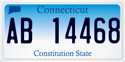 CT license plate AB14468