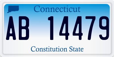 CT license plate AB14479