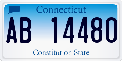 CT license plate AB14480