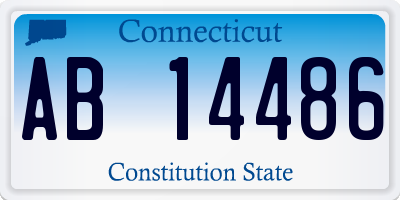 CT license plate AB14486