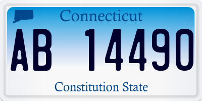 CT license plate AB14490
