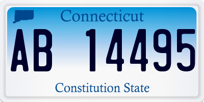 CT license plate AB14495