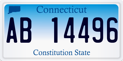 CT license plate AB14496