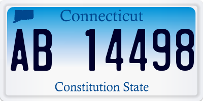 CT license plate AB14498